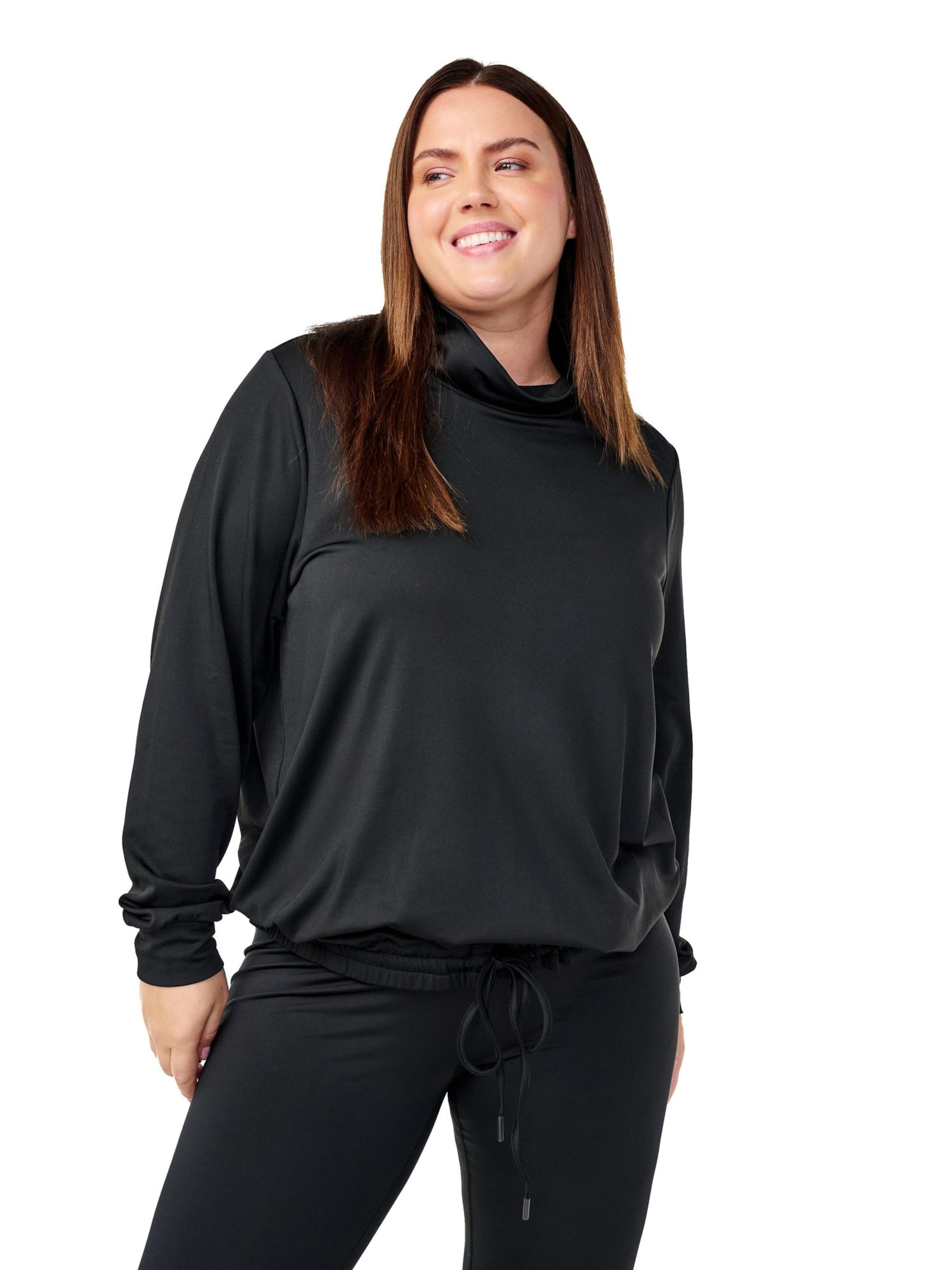 Active by Zizzi Blouse 'ADUBAI' in Black