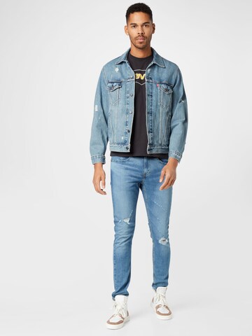 LEVI'S ® Kevad-sügisjope 'Vintage Fit Trucker', värv sinine