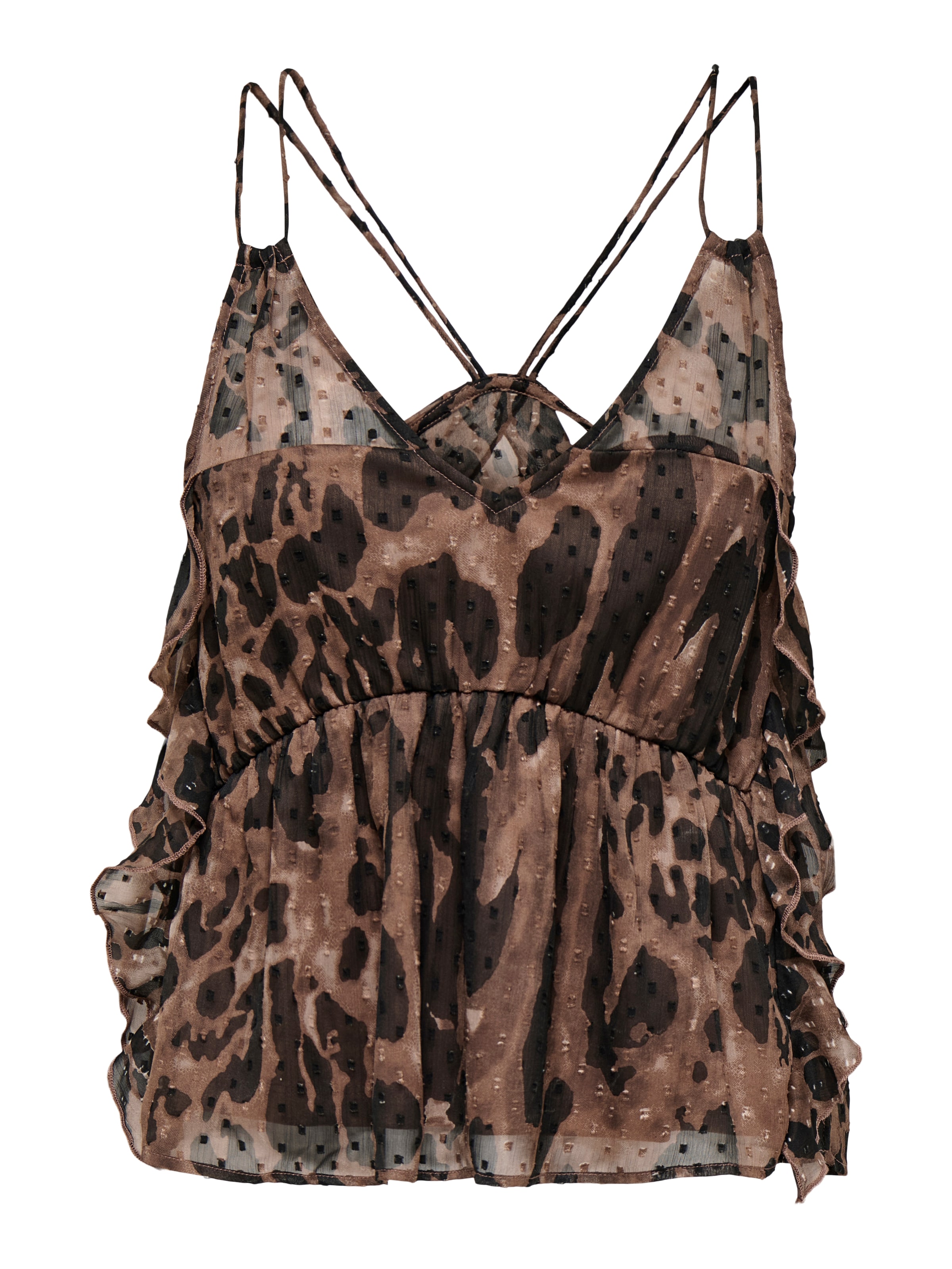 ONLY Τοπ 'ONLAIDA ELISA' σε καφέ: μπροστά