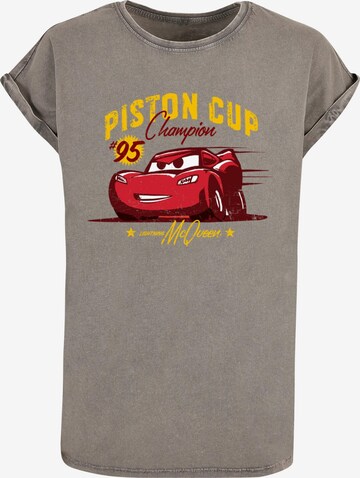 ABSOLUTE CULT Shirt 'Cars - Piston Cup Champion' in Grau: predná strana