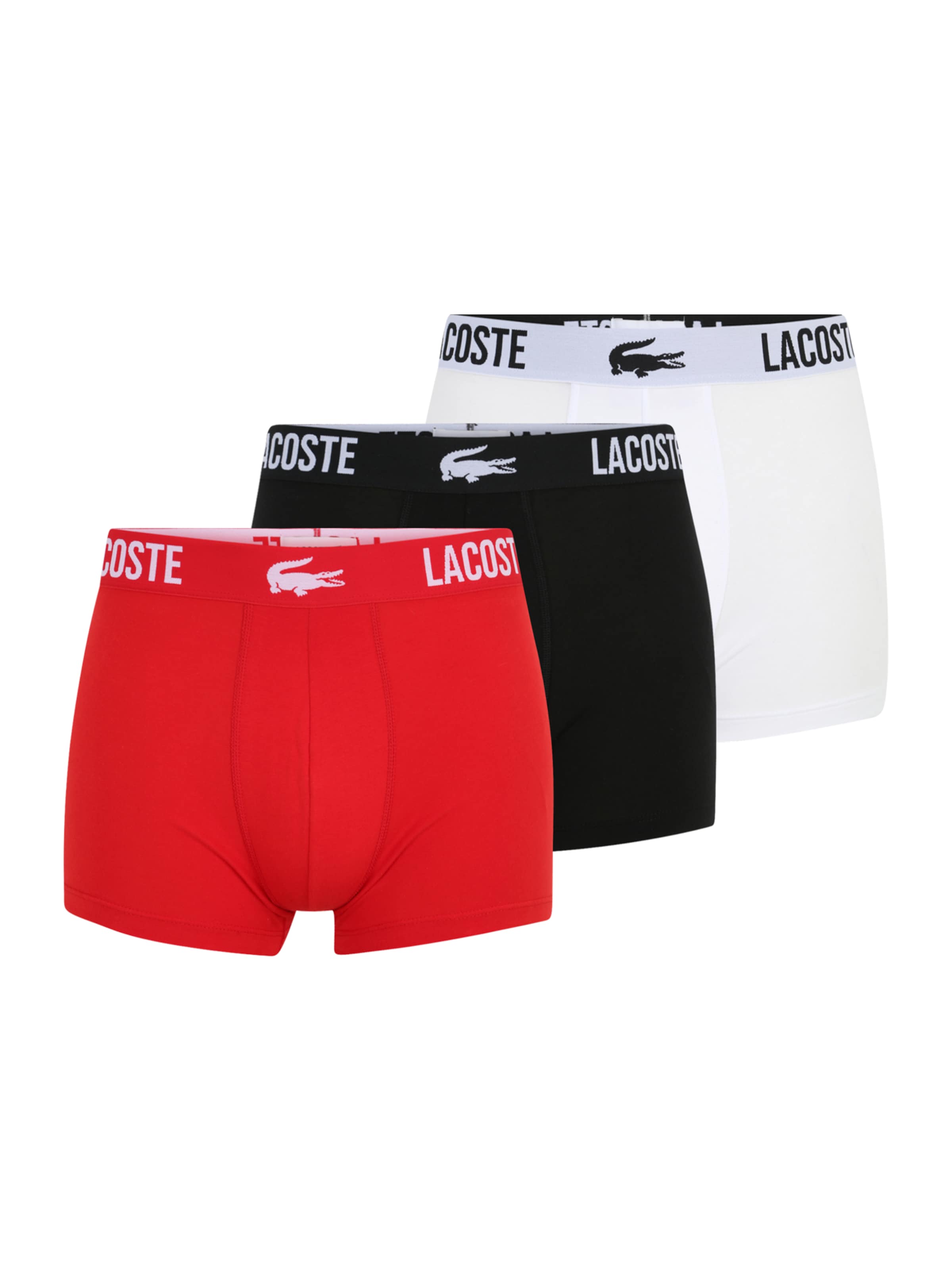 Boxers LACOSTE en rouge : devant
