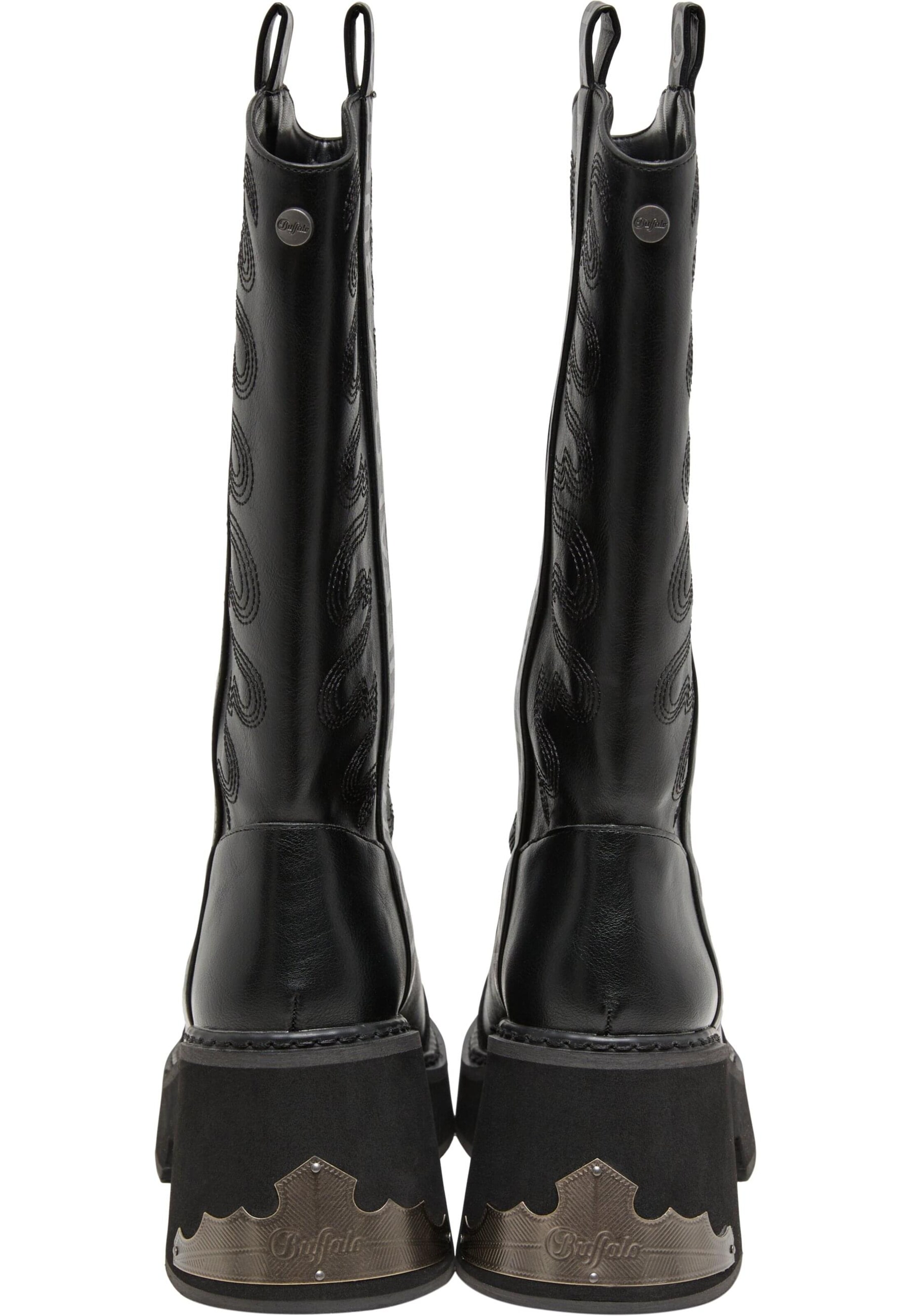 BUFFALO Buty kowbojskie w kolorze czarny