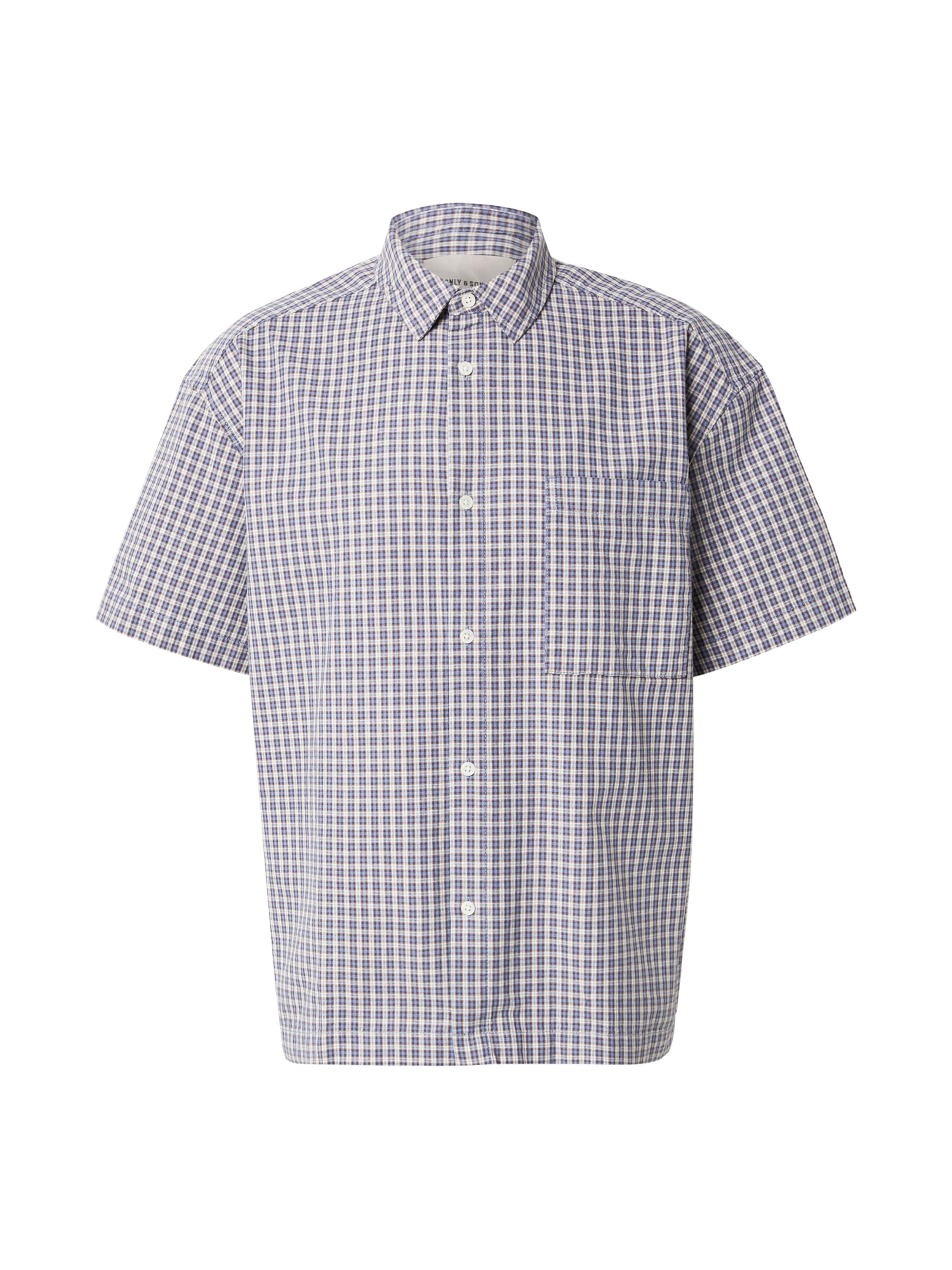Comfort fit Camicia 'ONSDAVES' di Only & Sons in blu: frontale