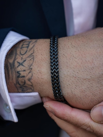 SERASAR Armband 'Edelstahlarmband "Franco"'‌‌‌‌‌‌‌ in Schwarz