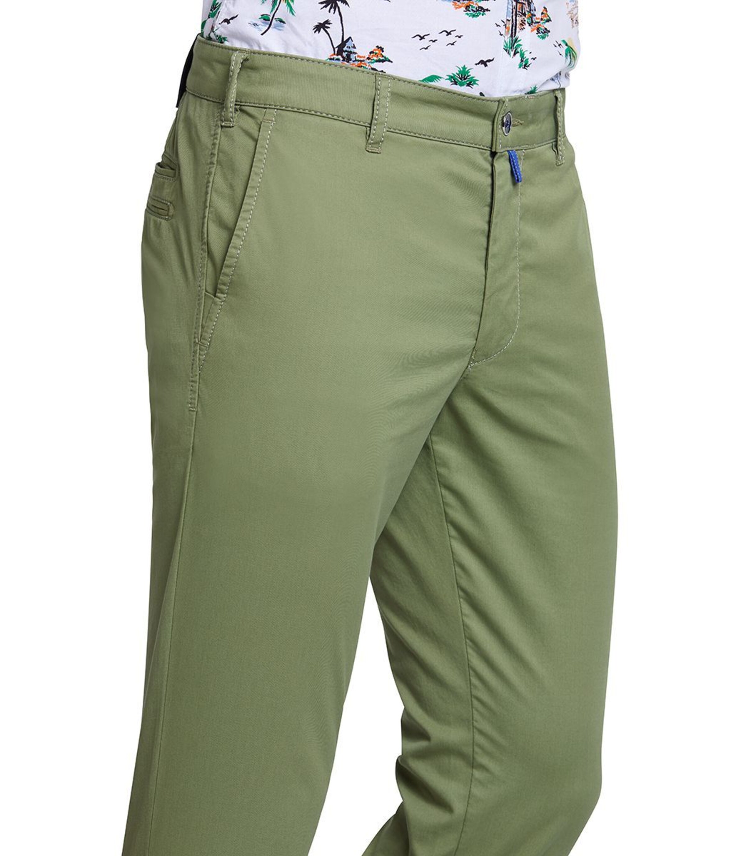 Regular Pantalon Meyer Hosen en vert