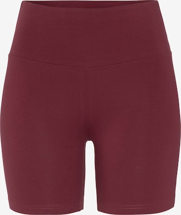 LASCANA Skinny Sporthose in Rot: predná strana