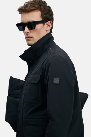 Lufian Between-seasons parka in Black