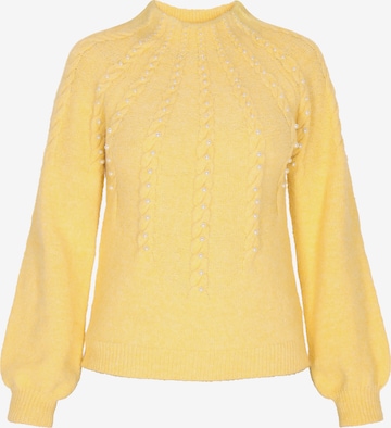 faina Пуловер в жълто: отпред