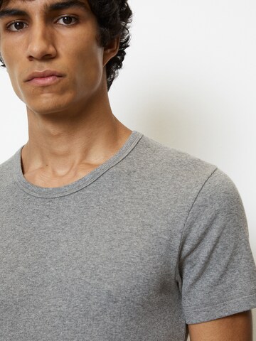 T-Shirt 'Iconic Rib' Marc O'Polo en gris