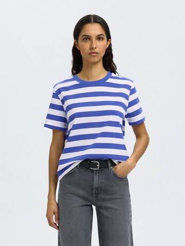 Maglietta 'SLFESSENTIAL' di SELECTED FEMME in blu: frontale
