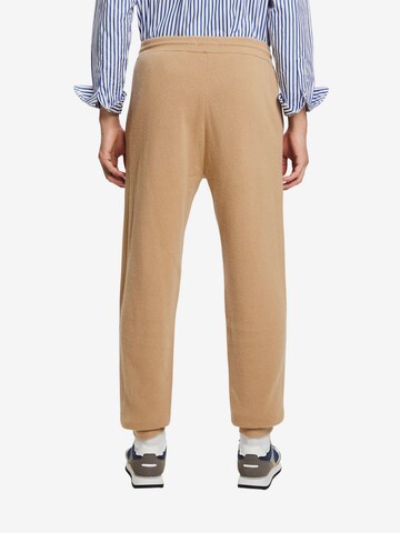 ESPRIT Tapered Broek in Beige