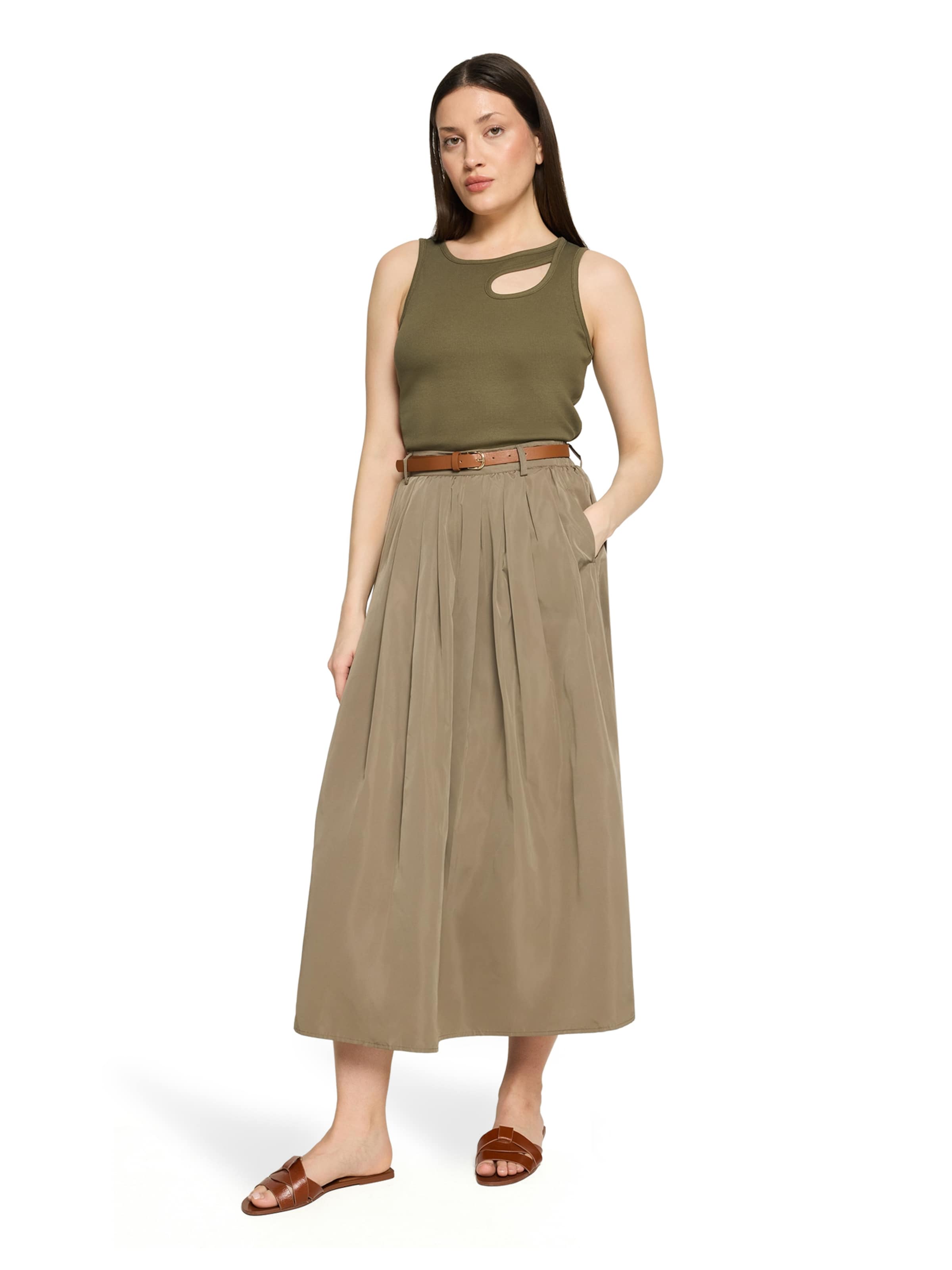 Gonna di Cartoon in marrone: frontale