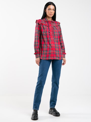 BIG STAR Blouse 'Frilo' in Red