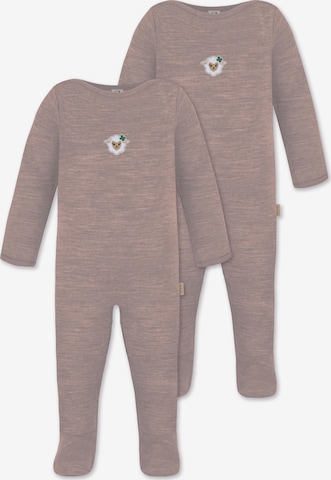 normani Strampler/Body 'Levin' in Beige: Vorderseite