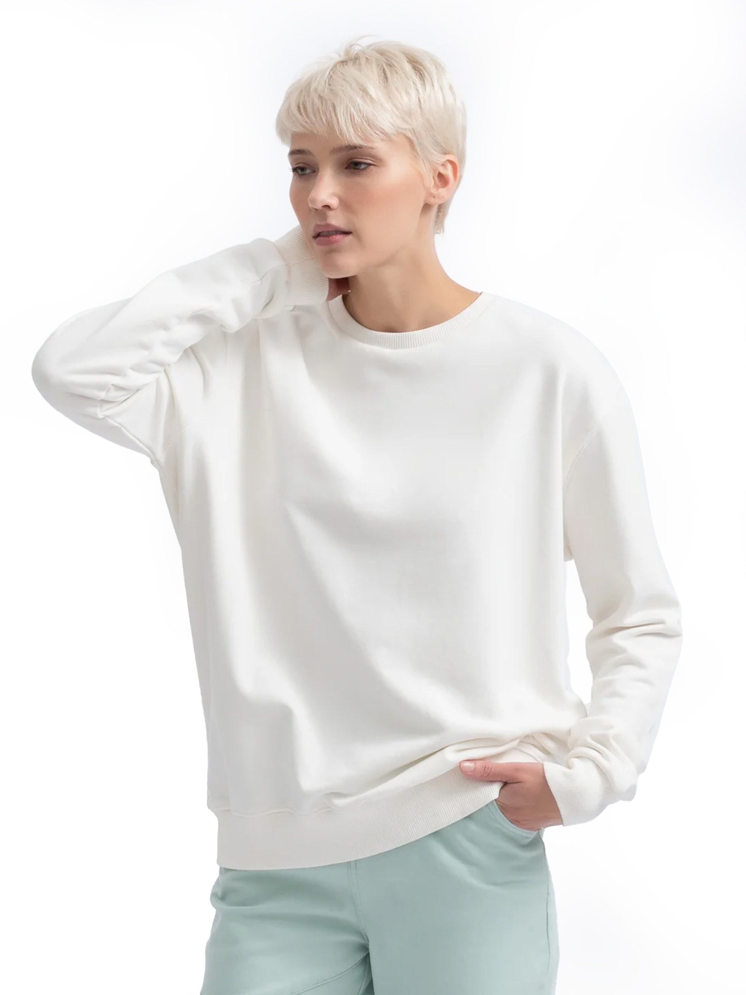 Kaft Sweatshirt 'Ruga' in White: front