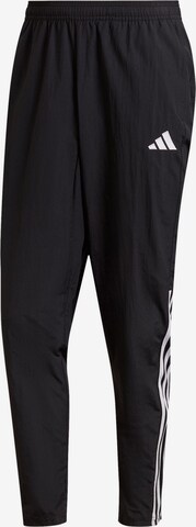 ADIDAS PERFORMANCE Tapered Workout Pants 'Tiro23' in Black: front
