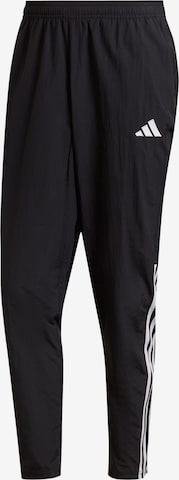 ADIDAS PERFORMANCE Tapered Sportbroek 'Tiro23' in Zwart: voorkant