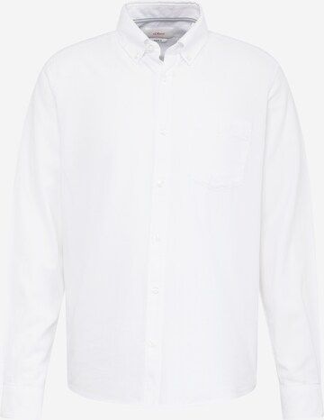 s.Oliver Regularny krój Koszula w kolorze biały: przód