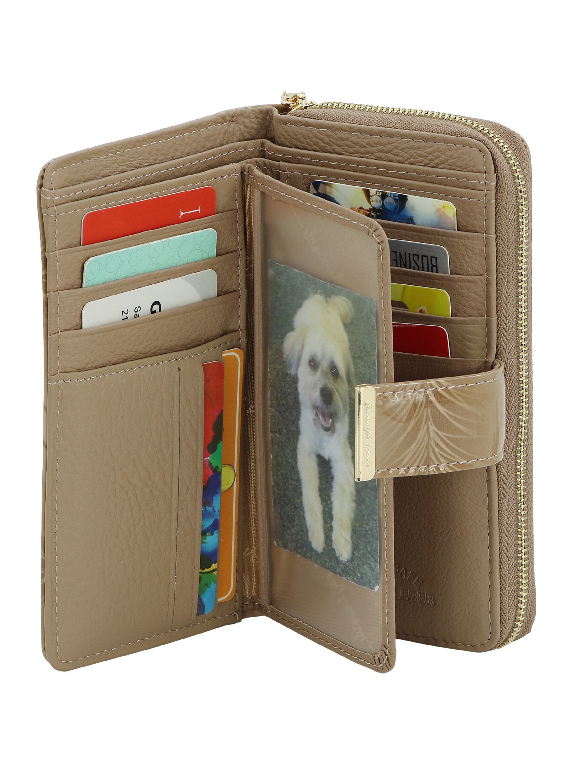 Jennifer Jones Wallet in Beige