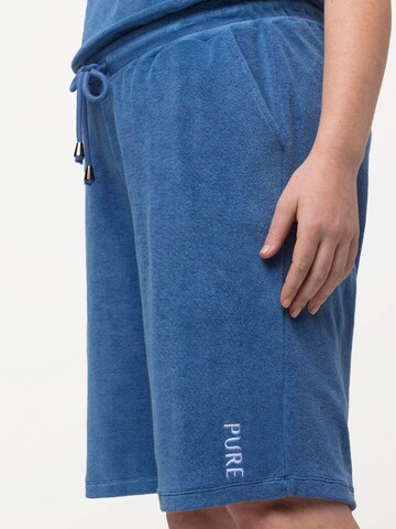 Ulla Popken Regular Pants 'PURE' in Blue