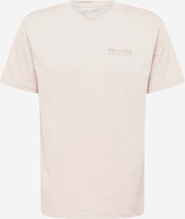 T-Shirt HOLLISTER en beige : devant