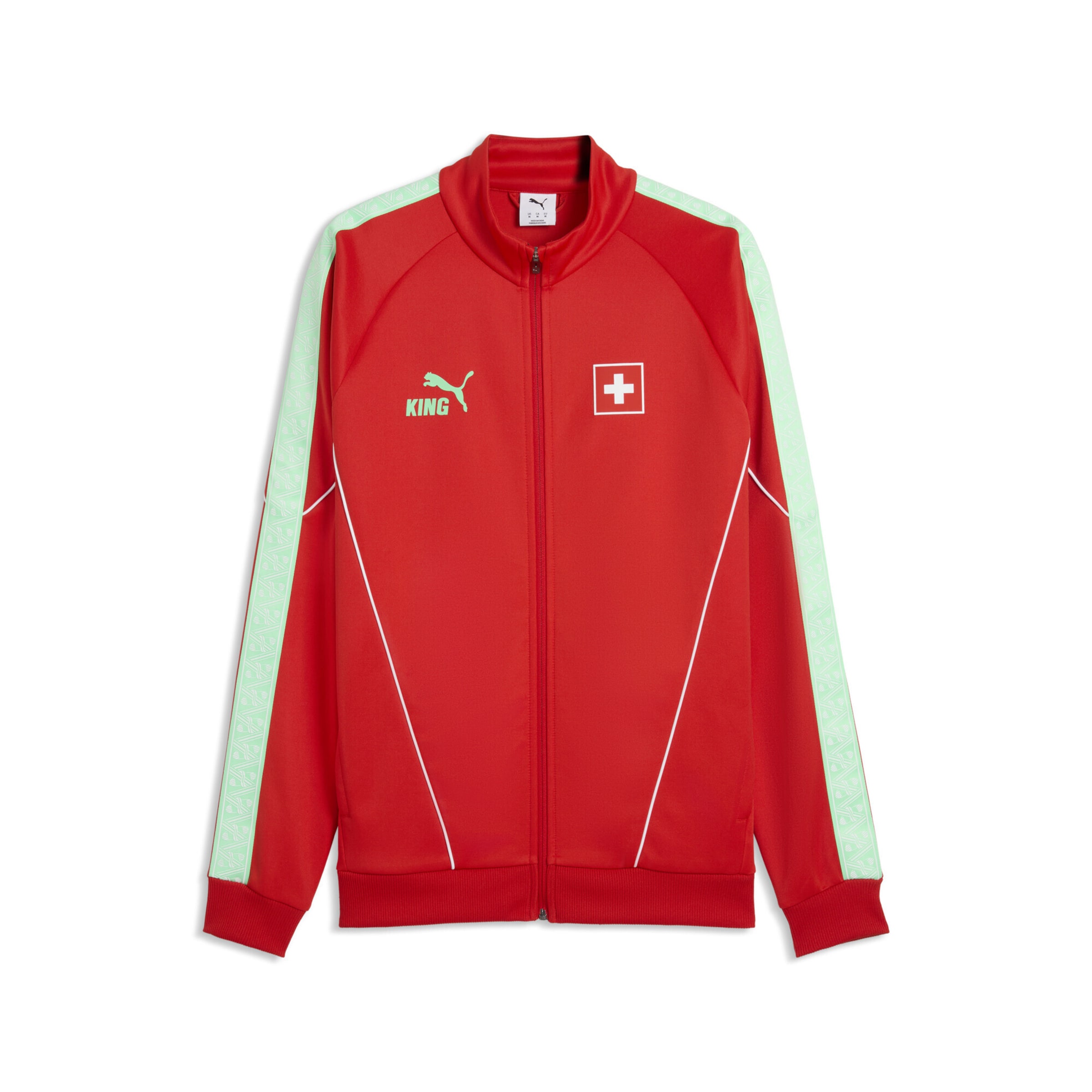 PUMA Training Jacket 'Schweiz King' in Red: front