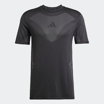 ADIDAS PERFORMANCE Funkcionalna majica 'GYM+' | črna barva: sprednja stran
