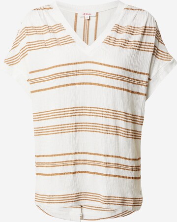 T-shirt s.Oliver en beige : devant