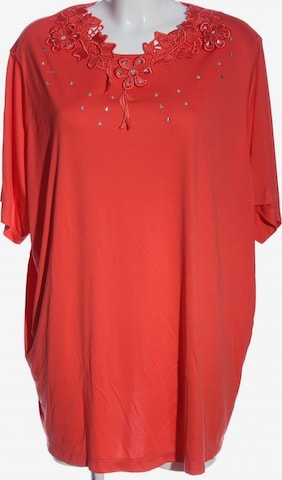 Little Rose Oversized Bluse in XXXL in Red: front