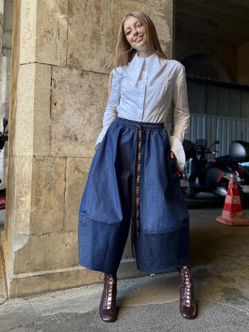 IUnique Wide leg Byxa 'Ballonique Denim' i blå