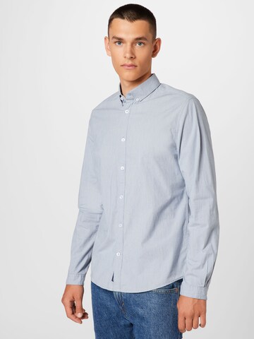 TOM TAILOR Regular fit Button Up Shirt in Blue: front