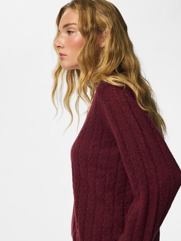 PIECES Pullover in Rot