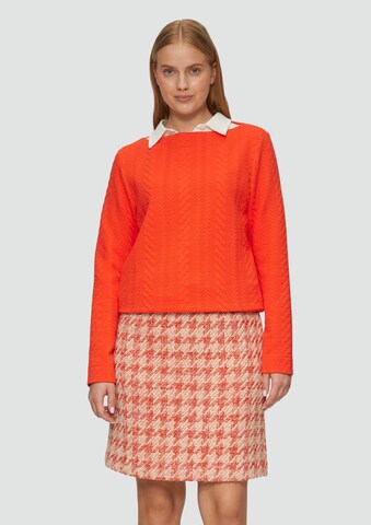 Sweat-shirt s.Oliver en orange : devant