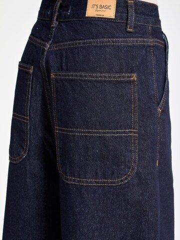 IT'S BASIC Loosefit Jeans 'Skater Mid Rise Jeans' in Blauw