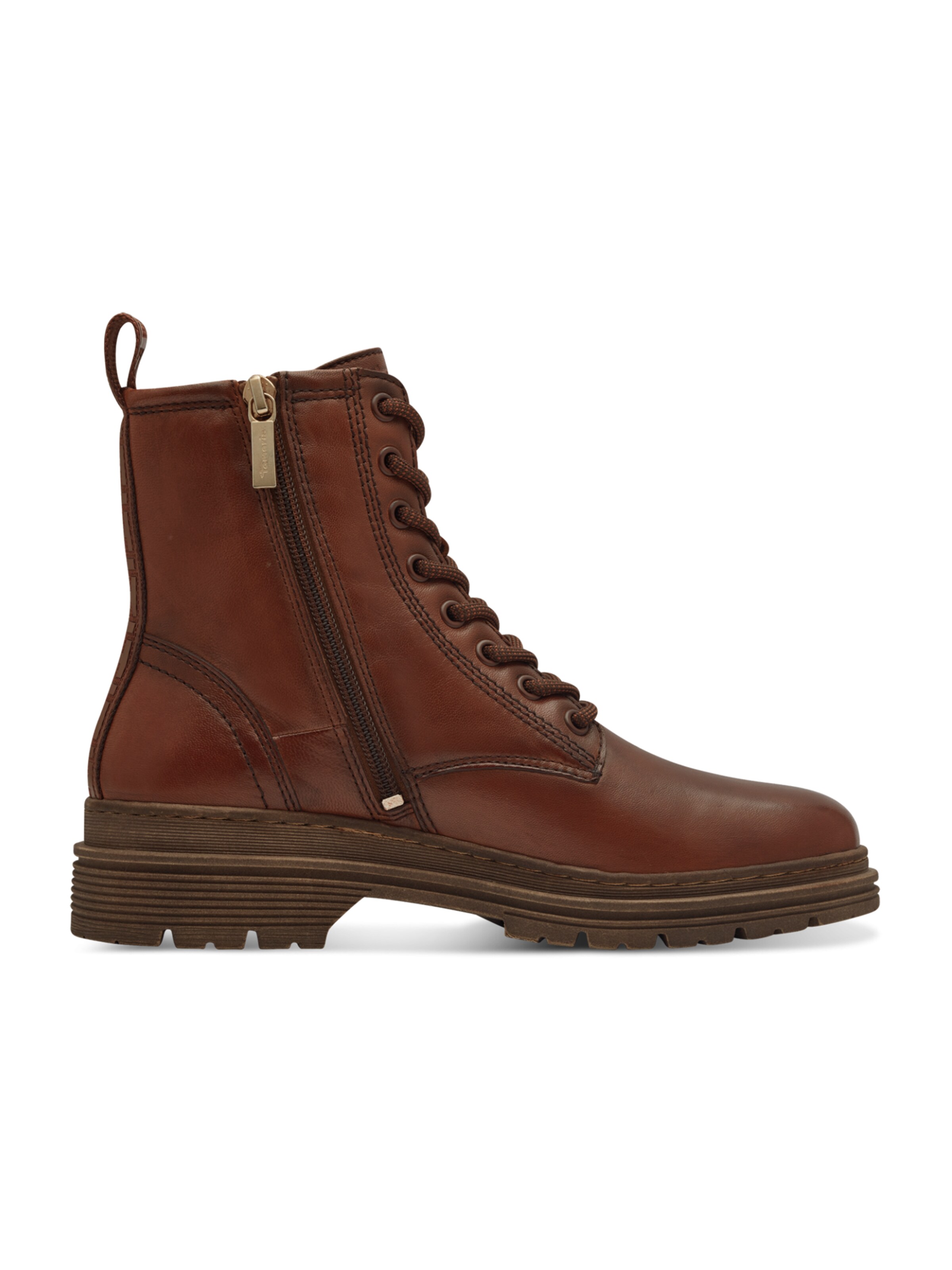 Tamaris Lace-up bootie in Brown