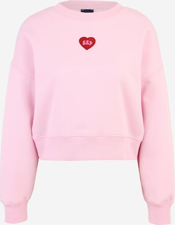 Sweat-shirt Gap Petite en rose : devant