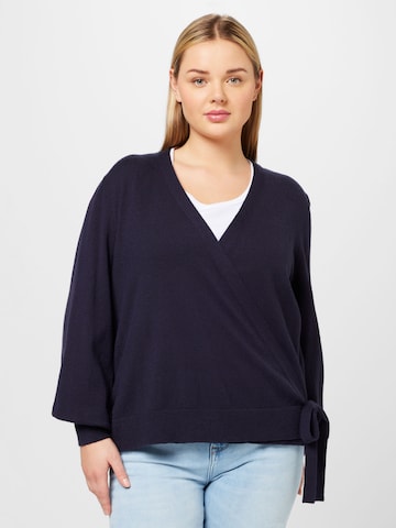 ONLY Carmakoma Sweater 'Esly' in Blue: front