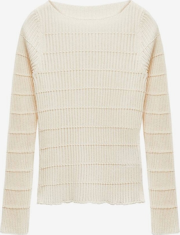 MANGO Sweater 'Peton' in Beige: front