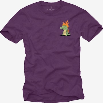 MAKAYA Shirt in Lila: Vorderseite