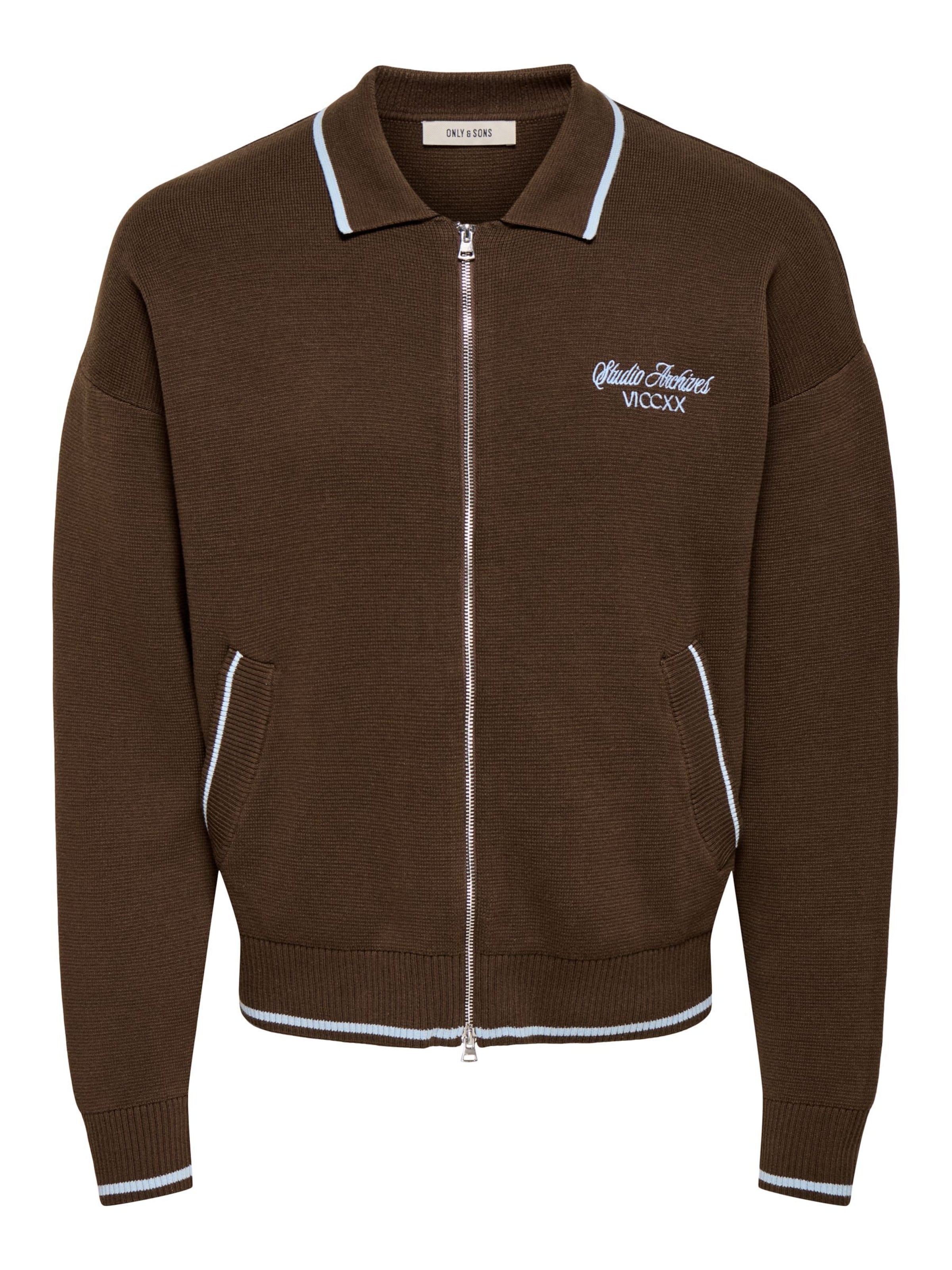 Giacchetta 'ONSBeam' di Only & Sons in marrone: frontale