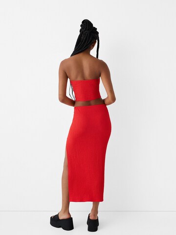 Jupe Bershka en rouge
