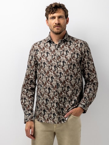 State of Art Regular fit Button Up Shirt in Brown