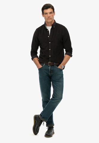 Superdry Regular fit Overhemd in Zwart