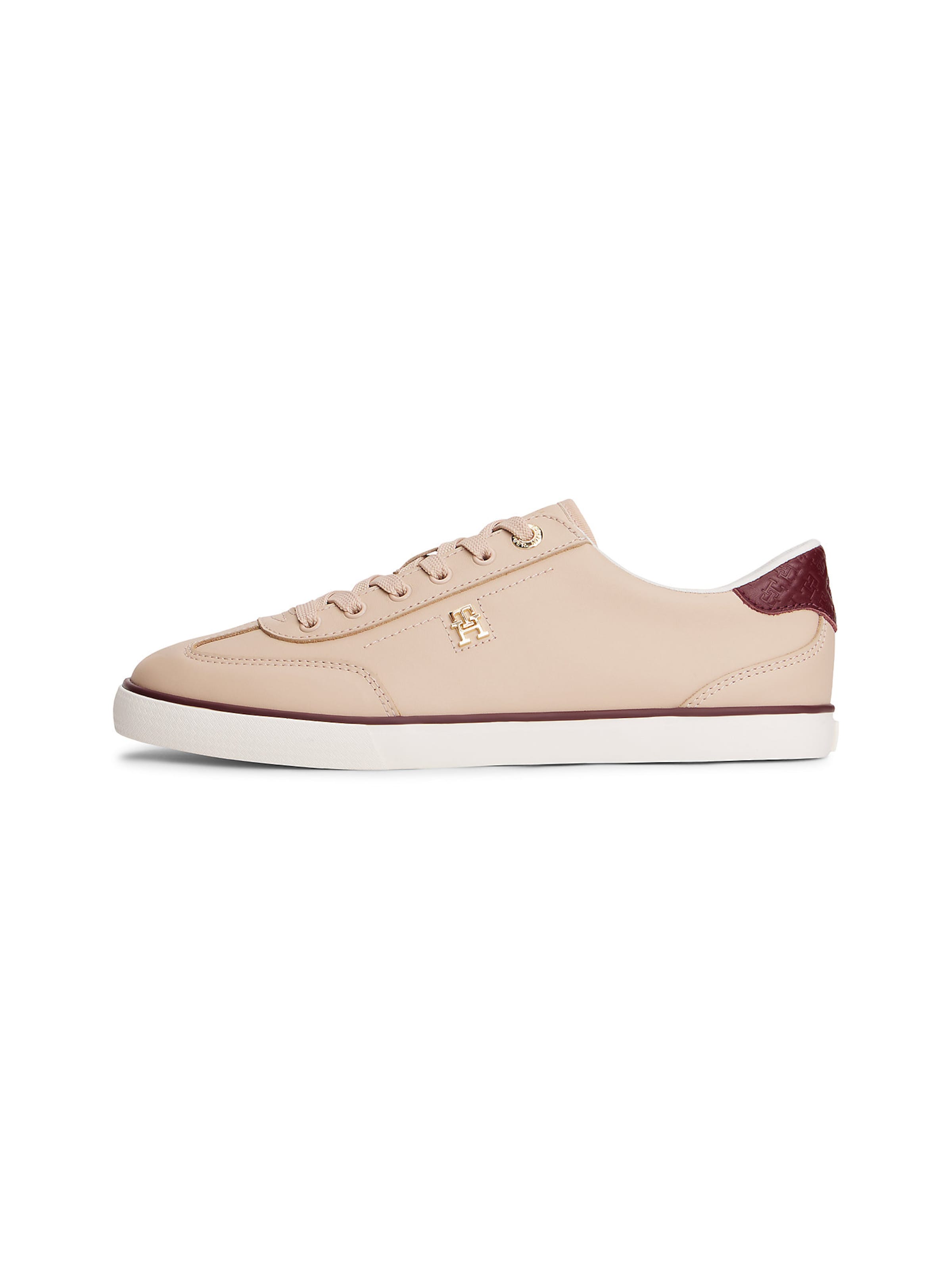 TOMMY HILFIGER Platform trainers in Beige / Chestnut brown, Item view