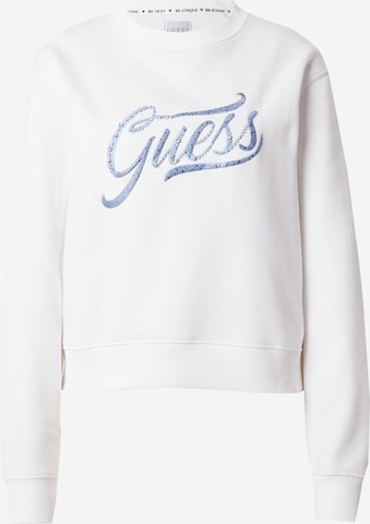 Sweat-shirt GUESS en blanc : devant