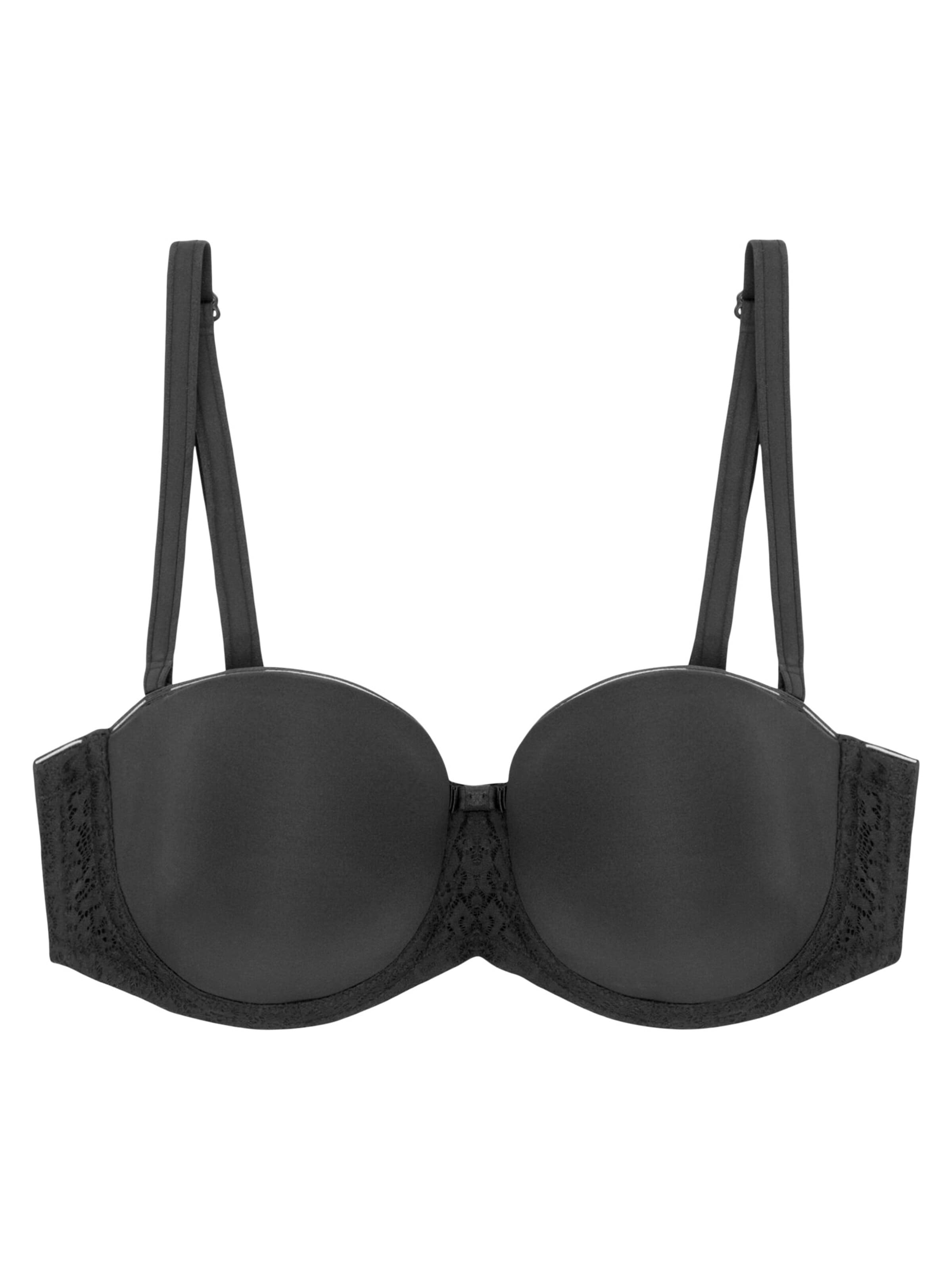 TRIUMPH Bandeau BH 'Beauty-Full Essential'‌‌‌‌‌‌‌‌‌‌ in Schwarz: Vorderseite