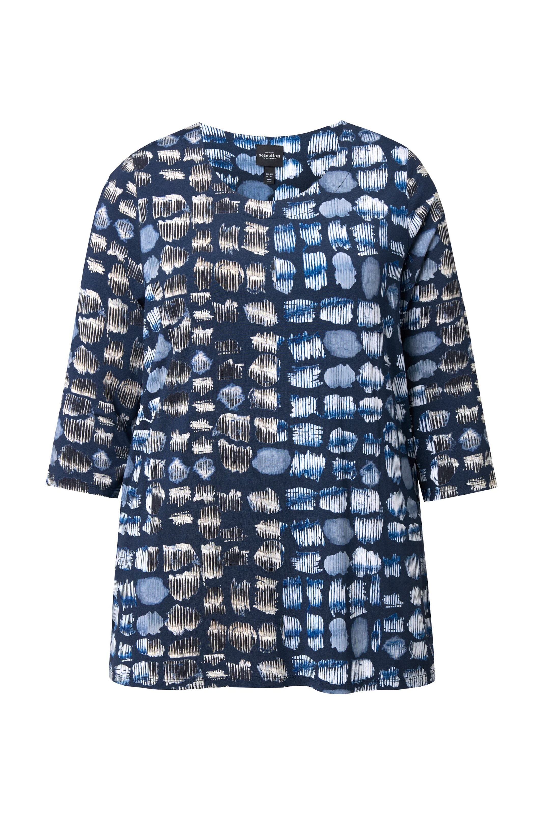 Ulla Popken Shirt in Blauw: voorkant
