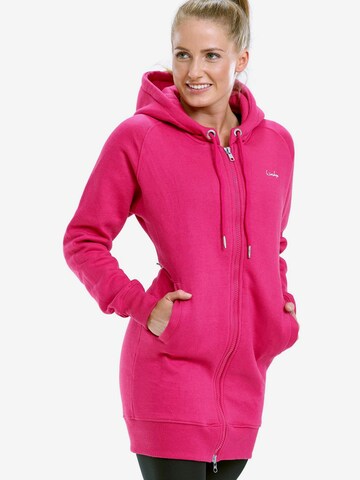 Winshape Sportief sweatvest 'J006' in Roze: voorkant