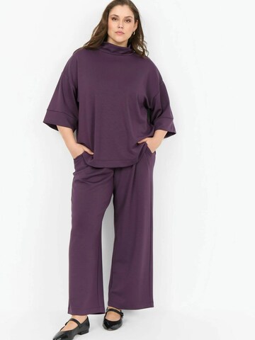 Wasabi Concept Wide Leg Bukser i lilla