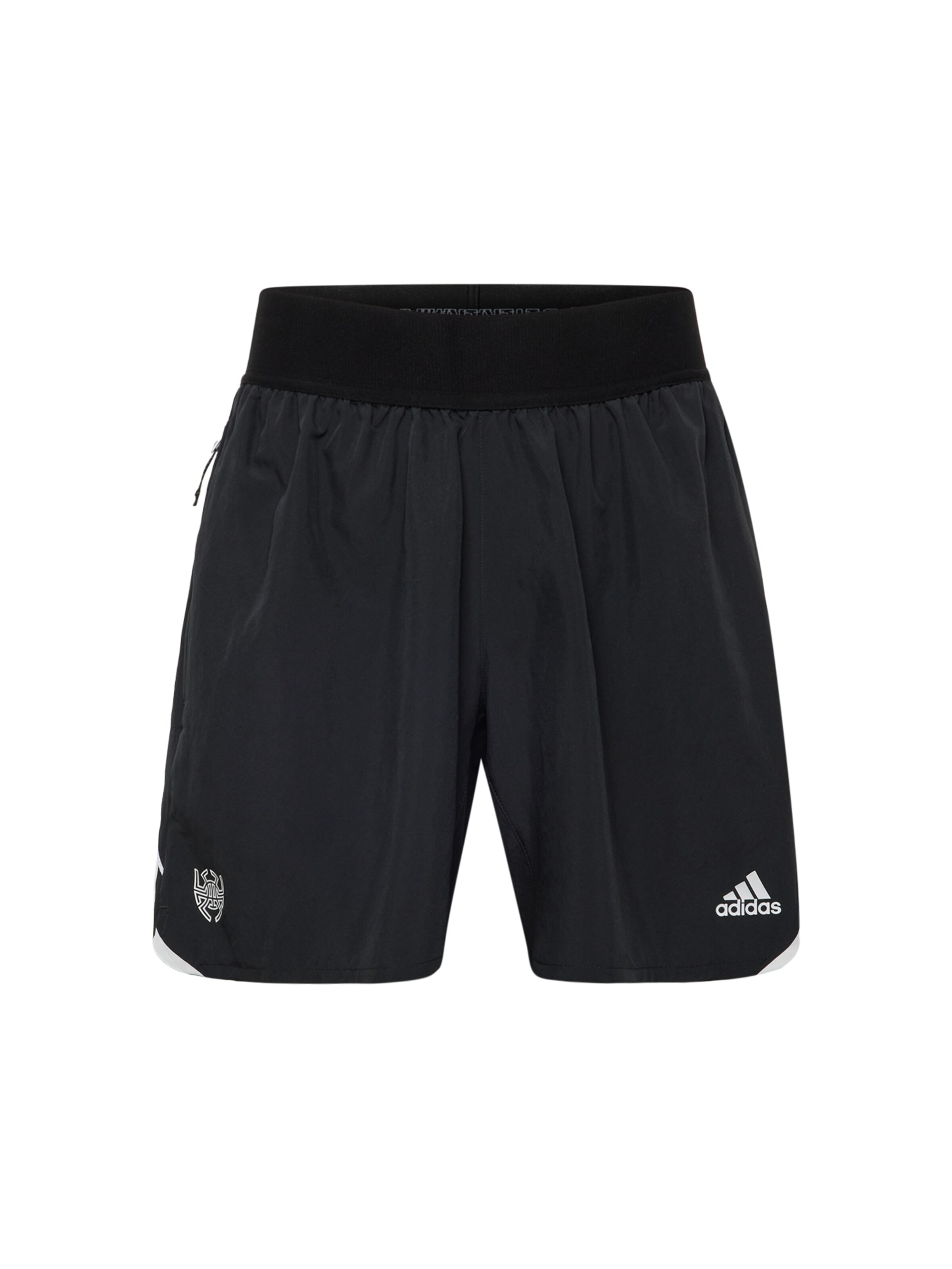 ADIDAS SPORTSWEAR Regular Sportshorts 'Donovan Mitchell' in Schwarz: Vorderseite